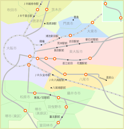 駅前のりばマップ